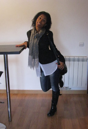 Pull   & Bear  Jeans, guerrilleros  Stiefel and Pull   & Bear  Jacken