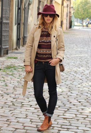 Sam Edelman  Stiefel, levi's  Jeans and Burberry  Trench Coat