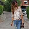 boyfriend jeans and nude top
