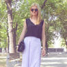 the one with the midi skirt