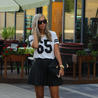 NUMBER 65 - SPORTY T-SHIRT GIRLY LOOK