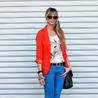 Orange blazer