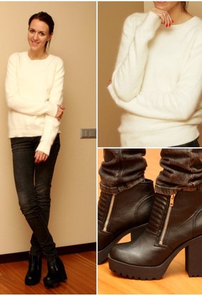 H&M  Pullover and H&M  Stiefeletten