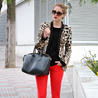 Red and leopard